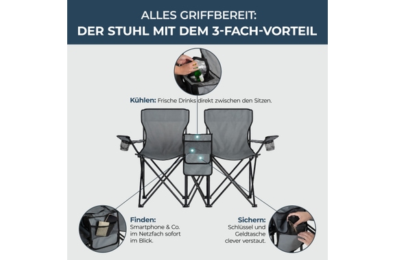 Stagecaptain CS-1485 Double Camping Chair image 4