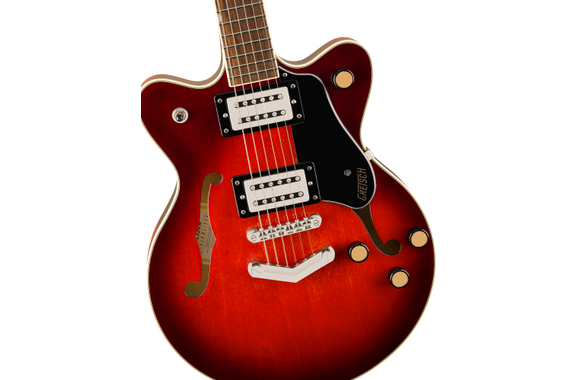 Gretsch G2655 Streamliner Center Block Jr. Double-Cut with V-Stoptail Claret Burst image 4
