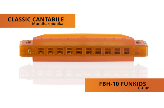 Classic Cantabile FBH-10 FunKids Mundharmonika C-Dur 4x Set image 4