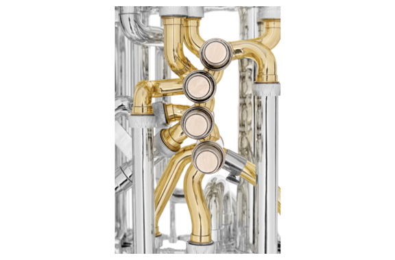 Classic Cantabile KT-30SR MardiBrass Tuba Bb de plástico plata image 4