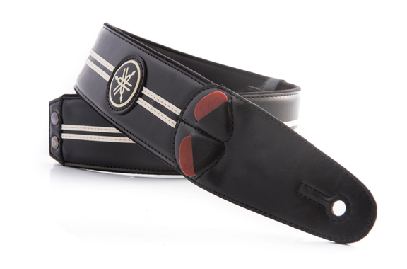 Yamaha Race Guitar Strap Black Ivory image 4