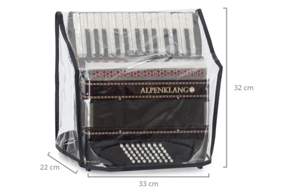 Housse Alpenklang pour Accordéon Basse 48 Transparent image 4