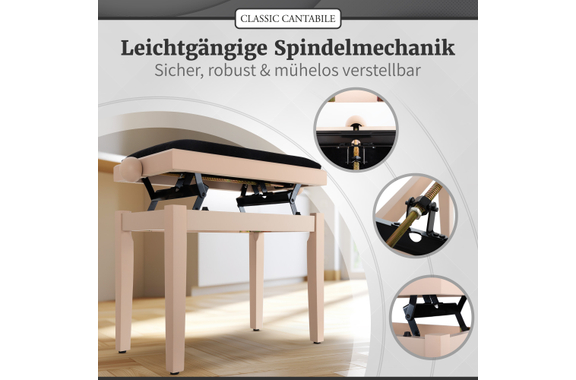 Classic Cantabile Pianobank LA Matt  - Retoure (Zustand: sehr gut) image 4