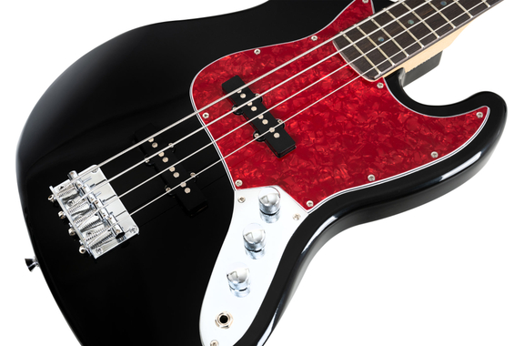 Rocktile Pro JB-30BK 70's Deluxe E-Bass Black Set inkl. Schule image 4