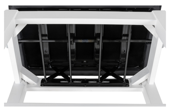 Classic Cantabile Banc De Piano Modèle X Blanc Mat image 4
