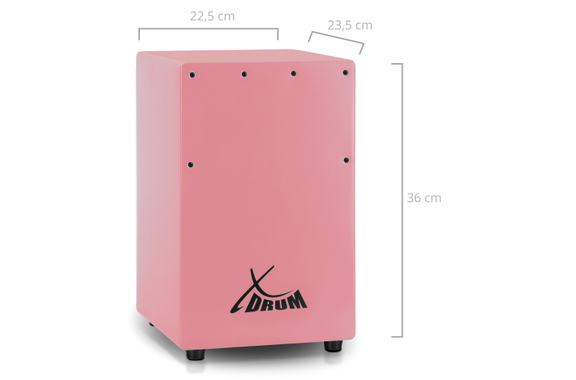XDrum KC-37PK Cajón Infantil Rosa image 4