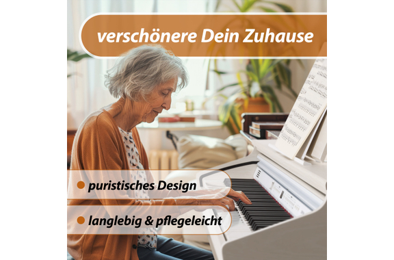 Classic Cantabile DP-50 WM E-Piano Blanco mate Set image 4