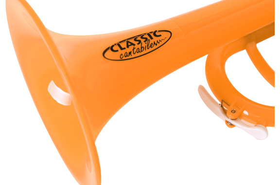 Classic Cantabile KTP-30OR MardiBrass Trompeta Bb de plástico naranja image 4