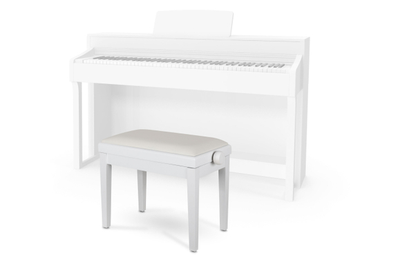 Classic Cantabile Banc De Piano Modèle A Blanc Mat image 4