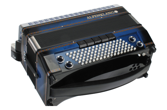 Alpenklang Pro acordeón IV 96 MHR Shadow Blue image 4