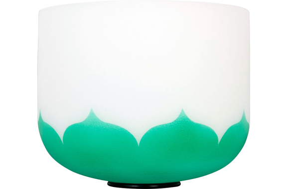 Cuenco de Cristal Sela SECLU11F Lotus 11" Nota F (432 Hz) Verde image 4