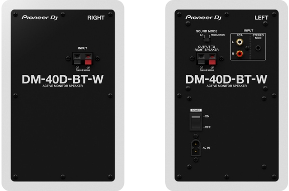 Pioneer DJ DM-40D-BT Studiomonitor 4" Paar weiß Set image 4