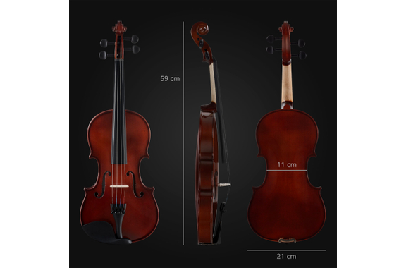 Classic Cantabile VP-100 4/4 Violinenset Natur image 4