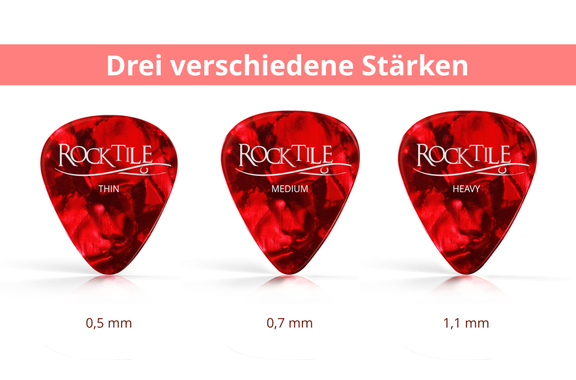Rocktile Médiators Red Tortoise Pack Maître 36 pièces image 4