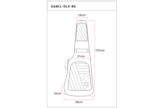Ortega Deluxe Gigbag Classical Guitar Black image 4