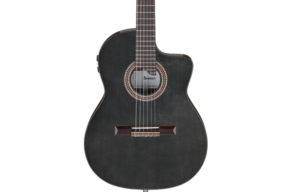 Ibanez GA360TCE-TBK Concertgitaar Transparent Black High Gloss image 4