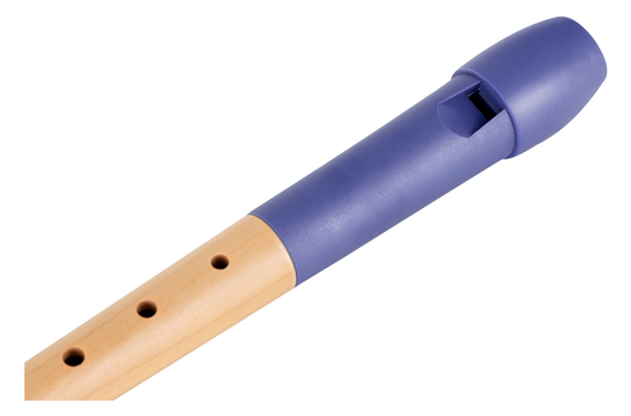 Classic Cantabile Pivella Blockflöte Blau, deutsche Griffweise 10er Set image 4