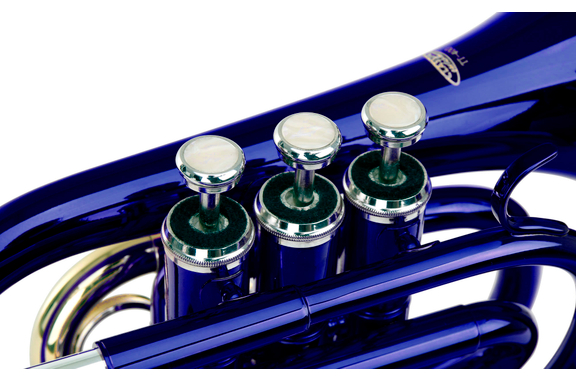 Classic Cantabile TT-400 Bb Pocket Trumpet Azul Set Inicial image 4