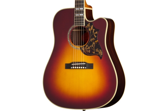 Epiphone Hummingbird Deluxe EC Autumn Burst image 4