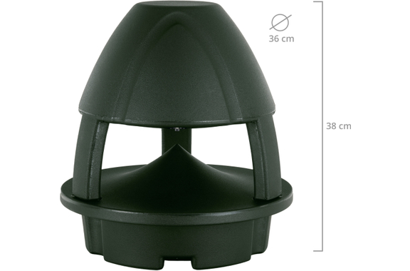 McGrey WPL-660GN BT 360° Outdoor-Lautsprecher mit Bluetooth Grün 120 Watt image 4