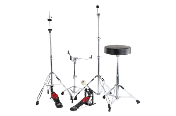 XDrum Semi 20" Studio Drumstel Midnight Black incl. School image 4