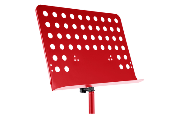Classic Cantabile Orchestra Stand Perforated Heavy Red 3x Set image 4