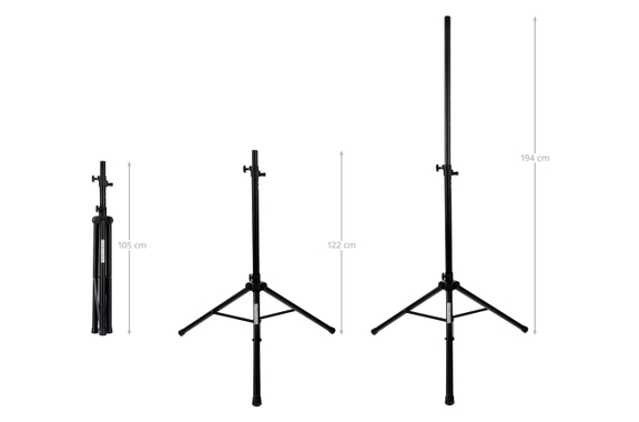 Pronomic SPS-2A Speakerstandaard Aluminium met Vergrendelingspen image 4