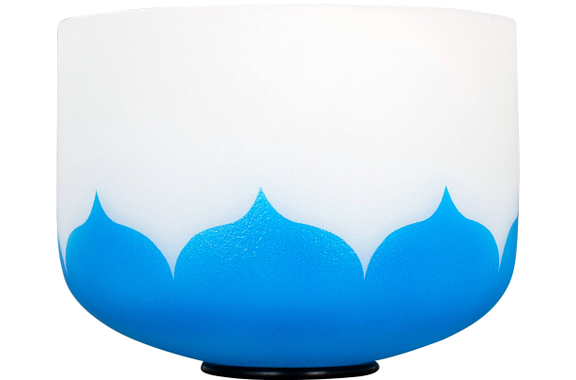 Cuenco de Cristal Sela SECLU10G Lotus 10" Nota G (432 Hz) Azul image 4