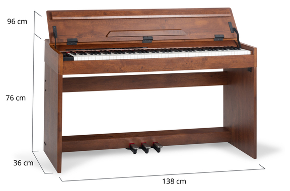 McGrey DP-18 WN E-Piano Nussbaum matt  - Retoure (Zustand: sehr gut) image 4