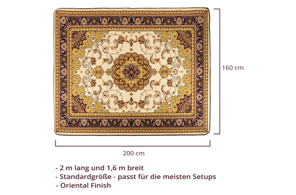 Stagecaptain DTO-1620 Drumteppich Oriental image 4