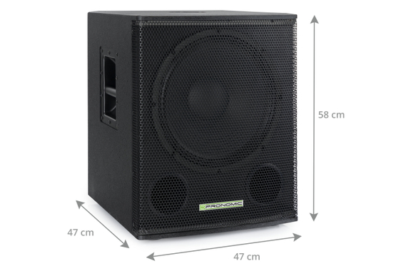 Pronomic SA-15 SUB Aktiv Subwoofer 2x Set image 4