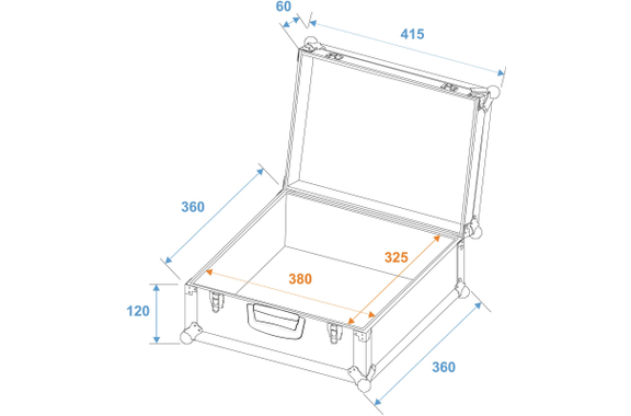 Roadinger Universele Koffer-Case FOAM GR-3 Zwart image 4