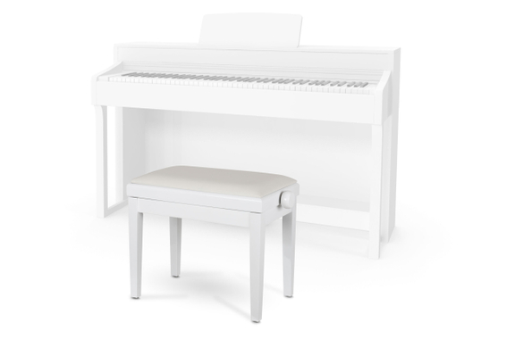 Classic Cantabile Banc De Piano Modèle A Blanc Laqué image 4