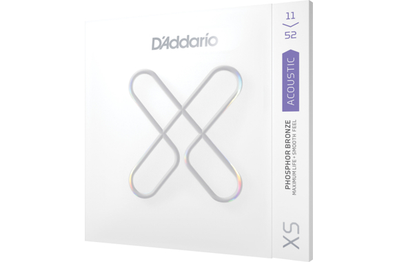 D'Addario XS Phosphor Bronze 11-52 Custom Light 3x Set image 4