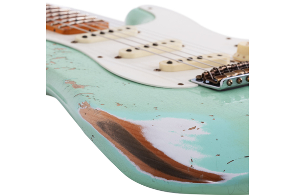 Fender Custom Shop 2024 Collection Time Machine '57 Stratocaster Heavy Relic Aged Surf Green image 4