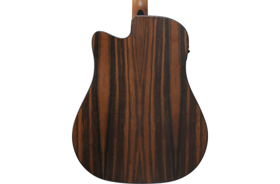Ibanez AAD70CE-TBN Westerngitaar Charcoal Burst Top image 4