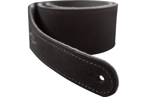 Taylor Gemstone 2.5" Sanded Leather Guitar Strap Black image 4
