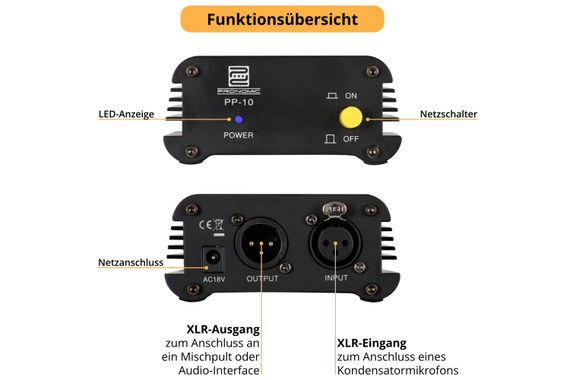 Pronomic PP-10 Phantomspeisung image 4