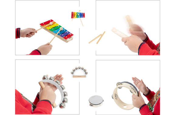 Classic Cantabile Starter Set Percussione per Bambini 13 Pezzi image 4