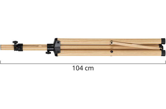 Pronomic SPS-1S HO Pied d’Enceinte Acier Aspect Bois image 4