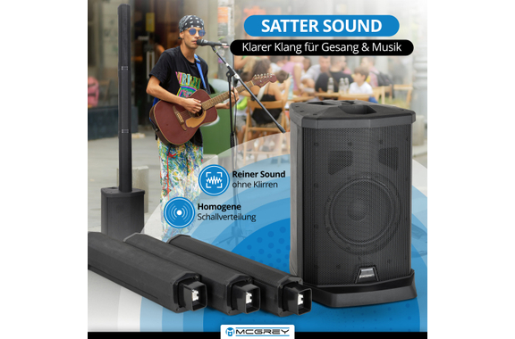 McGrey E-208LA Actief Line Array Kolominstallatie Stereo Set image 4