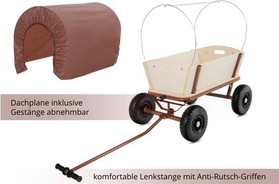 Stagecaptain BW-1812D BN Bollycart Holz-Bollerwagen braun image 4
