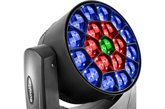 Eurolite Set 2x LED TMH-H380 Beam/Wash/Flowereffekt + Flightcase mit Rollen image 4