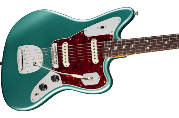 Fender American Professional Classic Jaguar Faded Sherwood Green Metallic image 4