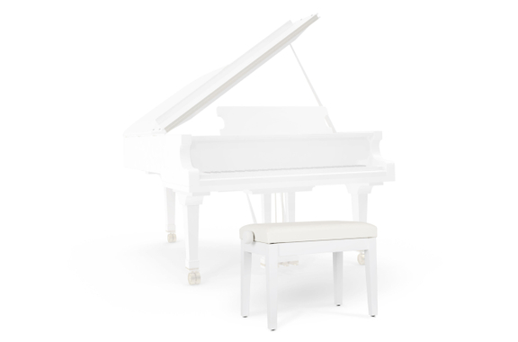 Classic Cantabile Banc De Piano Modèle P Blanc Mat image 4