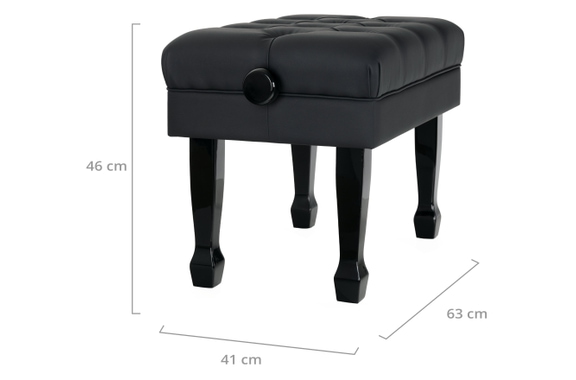 Classic Cantabile Banc De Piano Modèle W Noir Brillant image 4