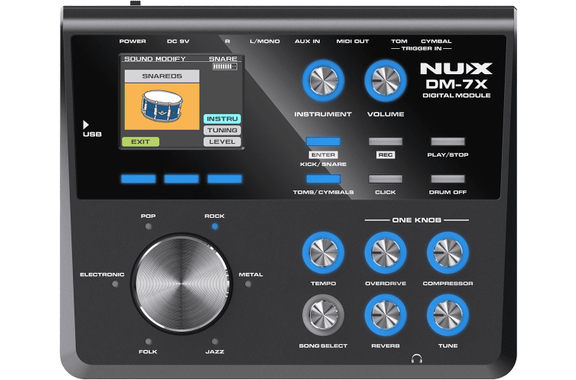 NUX DM-7X E-Drumkit Live Set image 4
