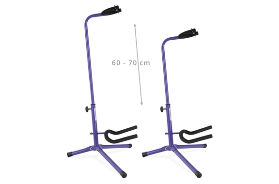 Classic Cantabile GS-30 VT Support Guitare (léger) Violet 3x Set image 4