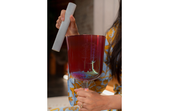 Meinl Sonic Energy ESOLCSB417 5,75" Essence Solfeggio Crystal Singing Bowl Re 417 Hz Kupferbraun image 4