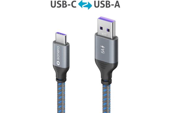 Sonero USB-C A USB-A Cable De Conexión USB 2.0 1m image 4